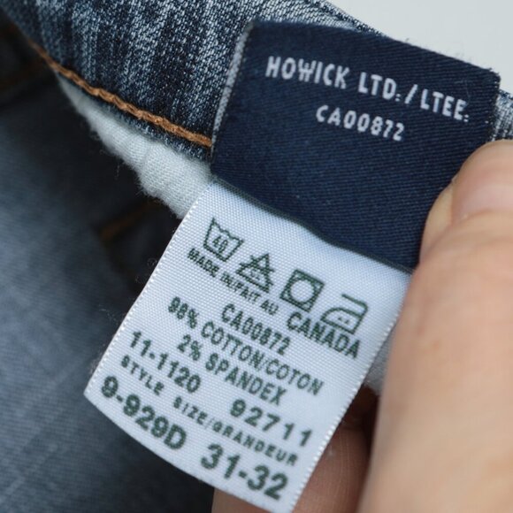 Vintage IKEDA 700 Straight Leg Jeans 90s Y2K Mid Rise Denim Retro Zipper Fly 31 - Picture 7 of 15